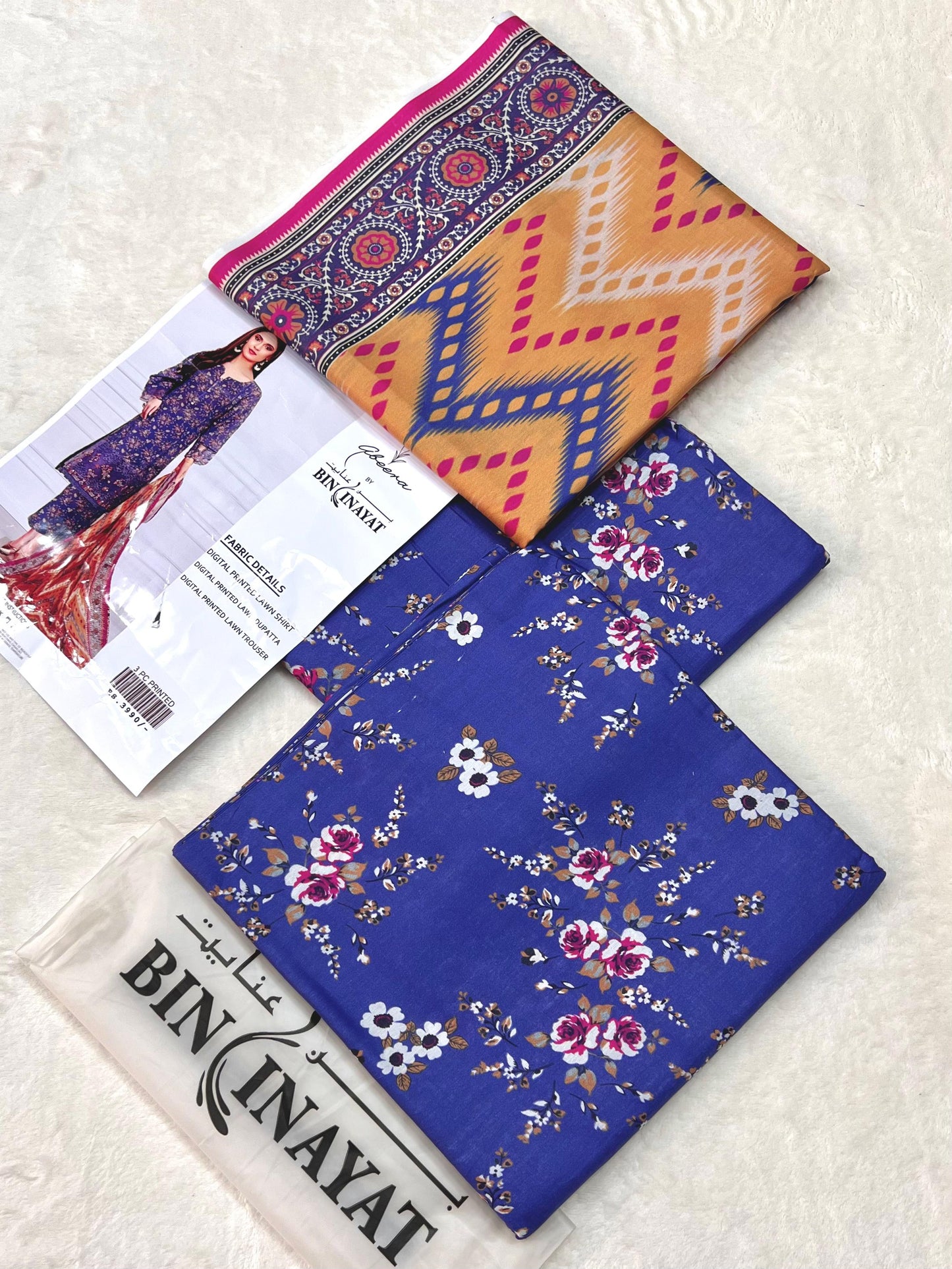 Abeera Printed 3 Piece Digital Lawn Suit – Summer Collection