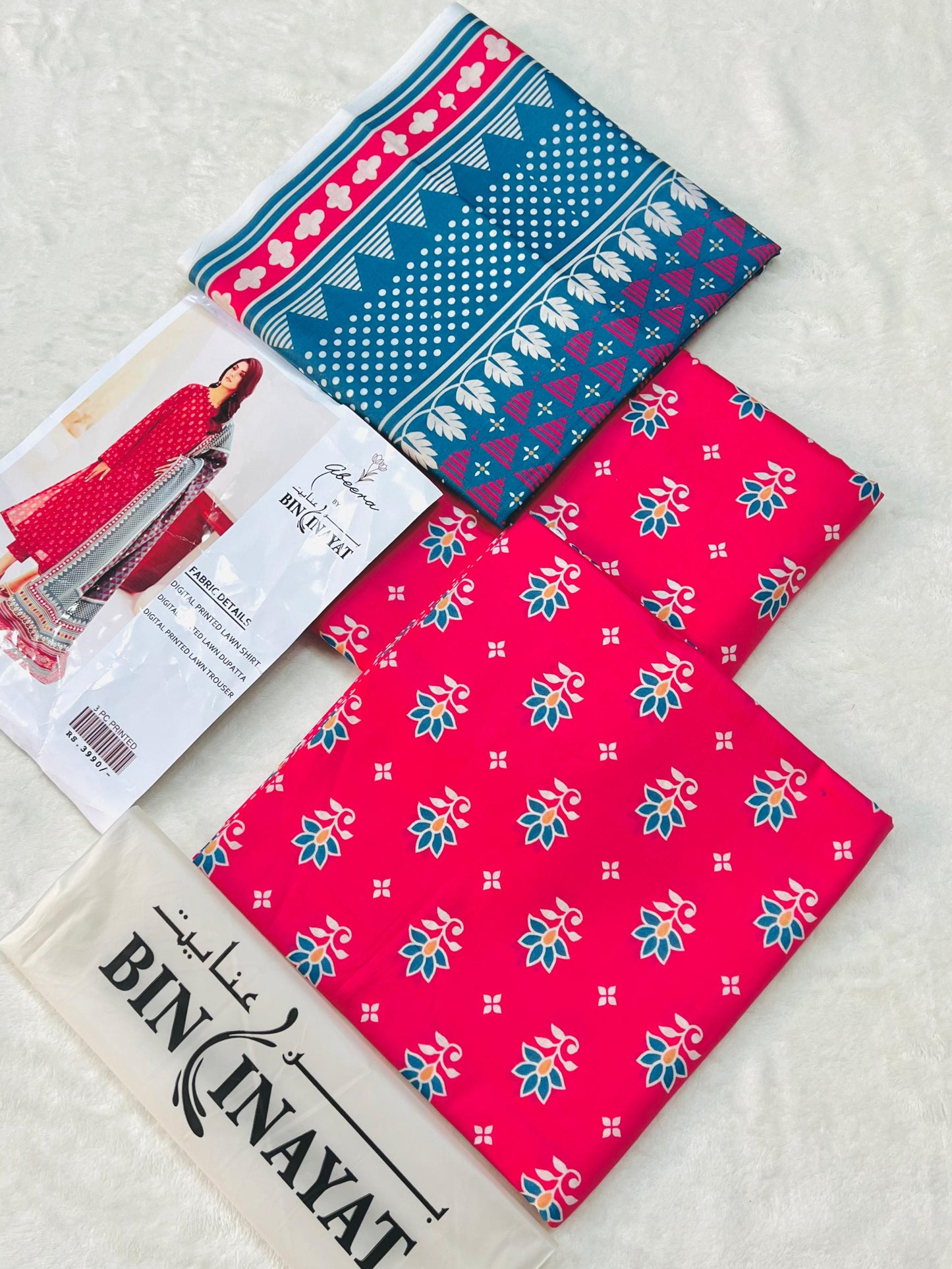 Abeera Printed 3 Piece Digital Lawn Suit – Summer Collection