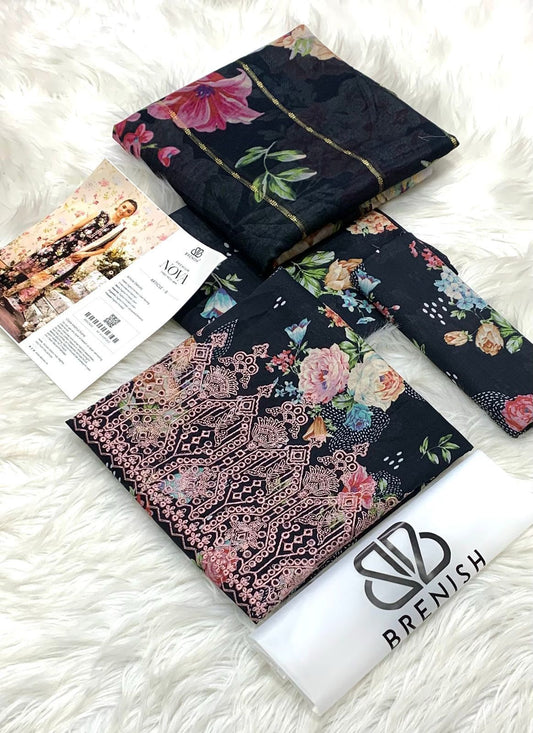 GJ Fashion NOVA Eid Collection Vol 1 2026 Digital Printed Lawn 3PC Suit