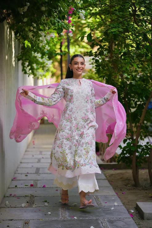 Zaib Embroidered 3 Piece Lawn Suit – Summer Collection 2026