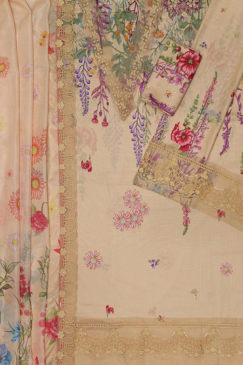 Embroidered 3 Piece Lawn Suit – Summer Collection 2026