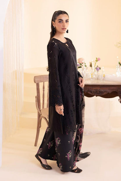IZNIK Chikan Kari Embroidered 3 Piece Lawn Suit With Silk Dupatta