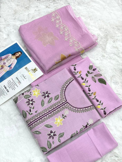 Bonanza Satrangi Embroidered 3 Piece Pure Lawn Suit – Summer Collection