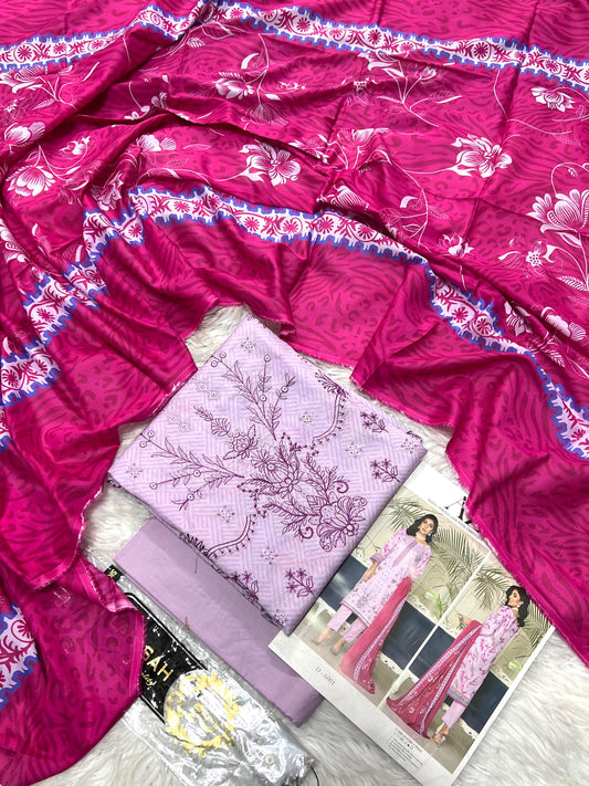 Azura Printed 3 Piece Premium Lawn Suit – Bana Dora Digital Collection