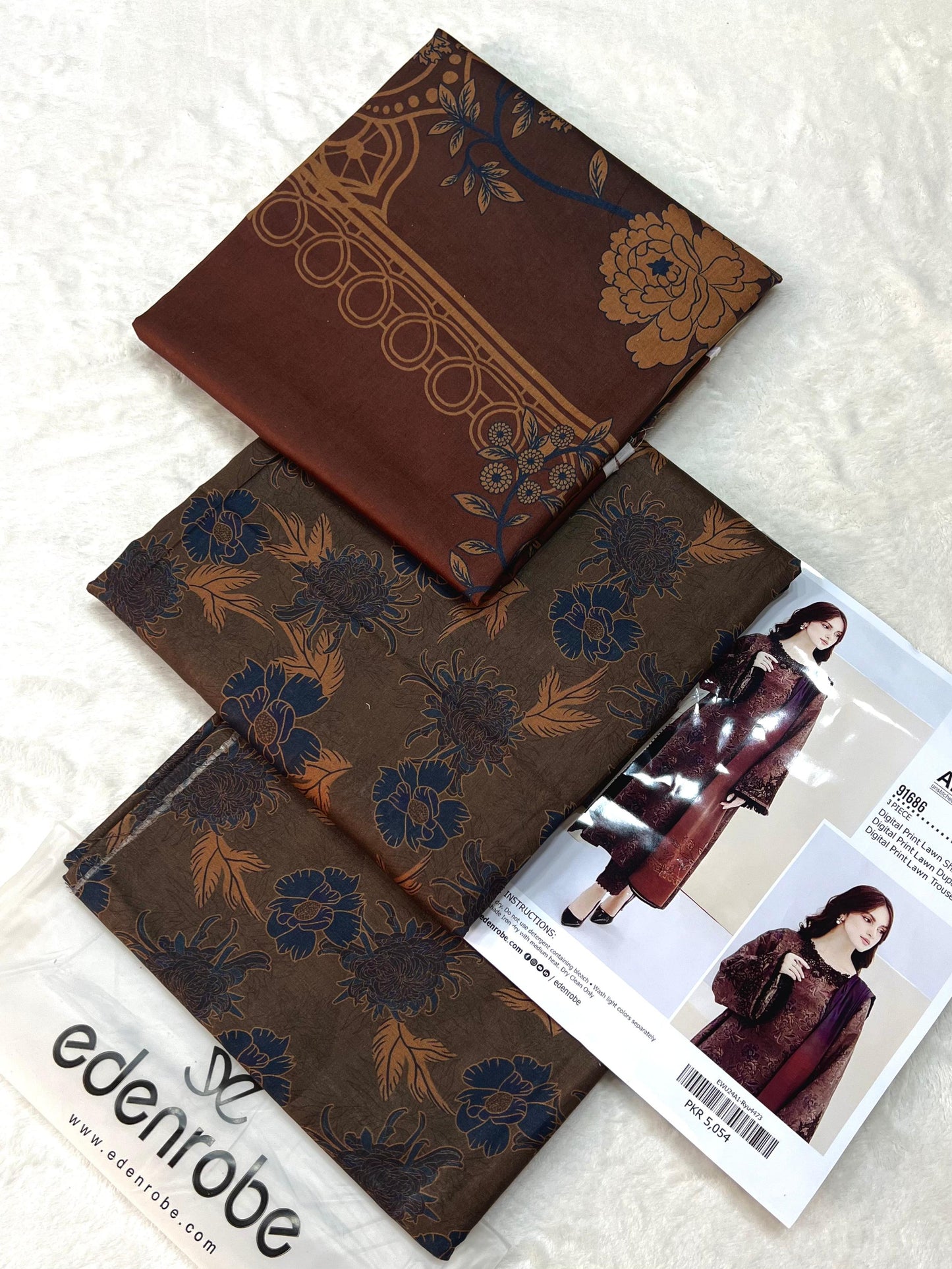Abeera Printed 3 Piece Digital Lawn Suit – Summer Collection