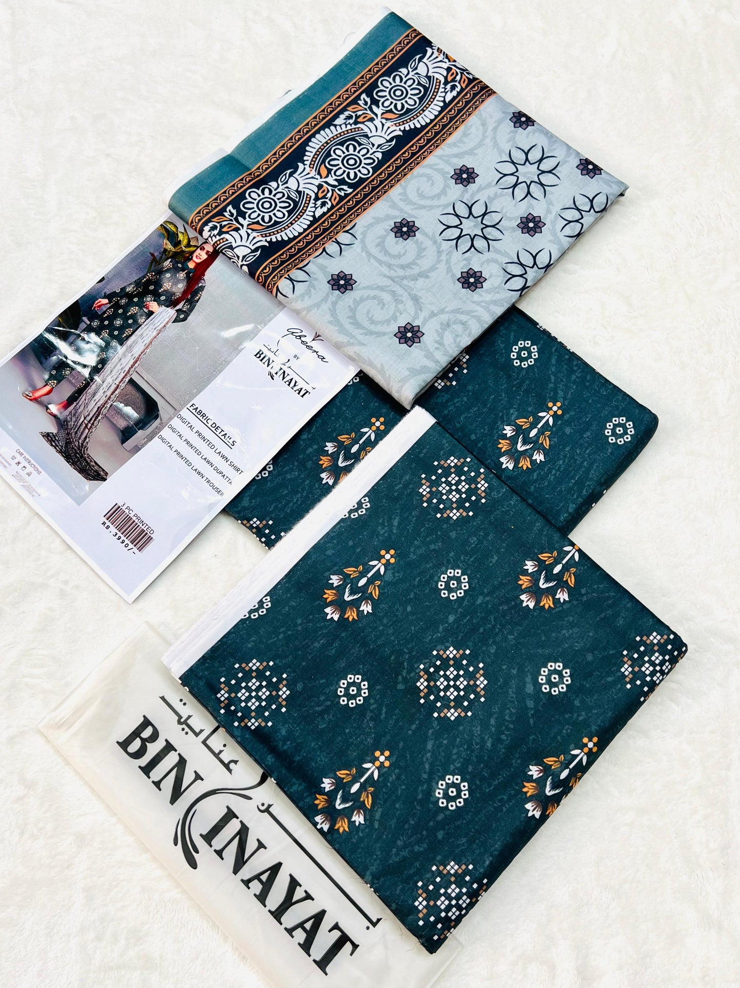 Abeera Printed 3 Piece Digital Lawn Suit – Summer Collection