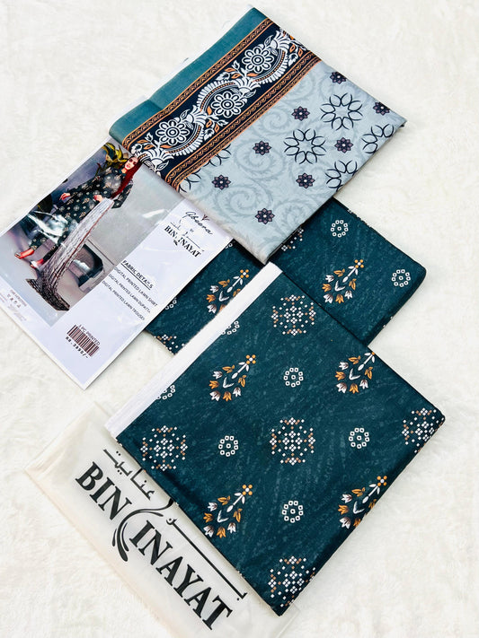Abeera Printed 3 Piece Digital Lawn Suit – Summer Collection