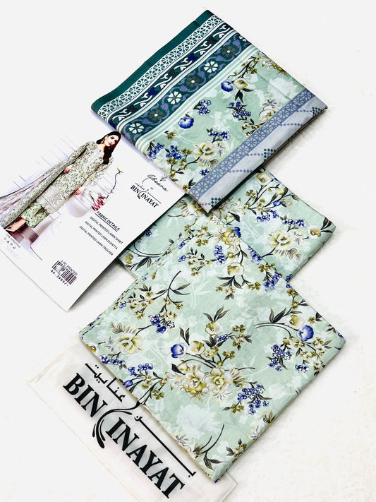 Abeera Printed 3 Piece Digital Lawn Suit – Summer Collection