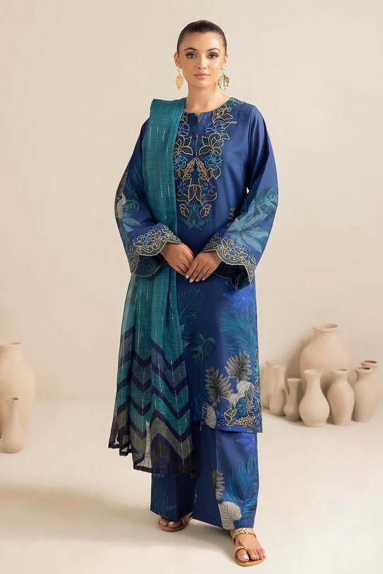 Embroidered 3 Piece Lawn Suit | Summer Collection 2026 | Premium Lawn Dress For Women