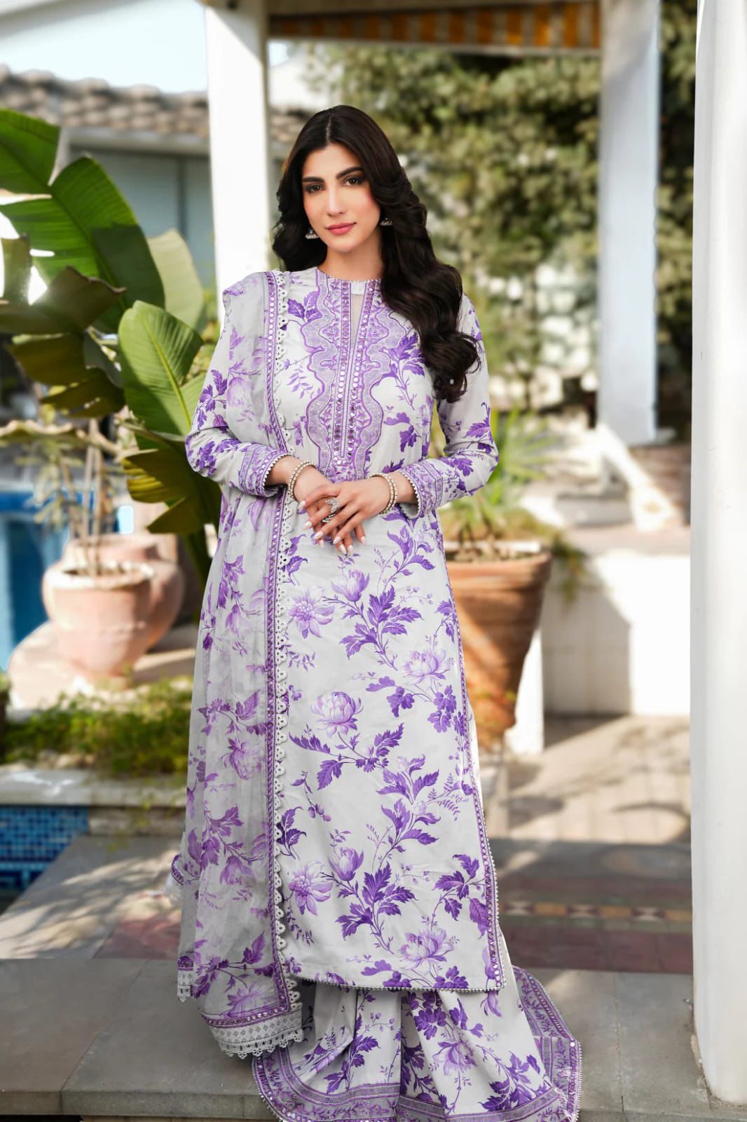 Embroidered 3 Piece Lawn Suit | Summer Collection 2026 | Premium Lawn Dress For Women