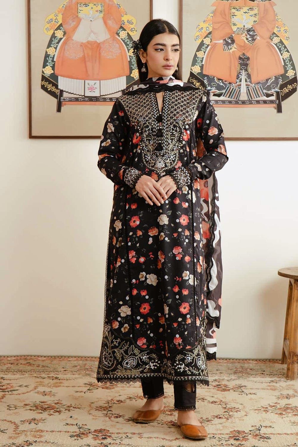 Embroidered 3 Piece Lawn Suit | Summer Collection 2026 | Premium Lawn Dress For Women