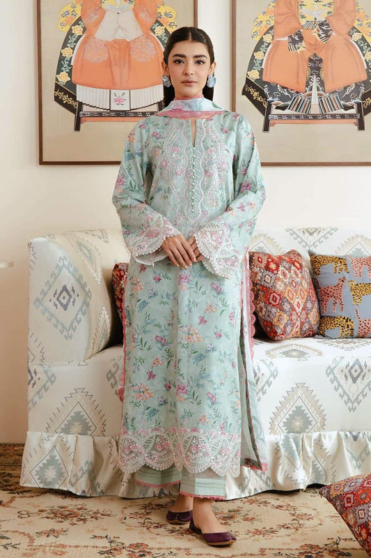 Embroidered 3 Piece Lawn Suit | Summer Collection 2026 | Premium Lawn Dress For Women