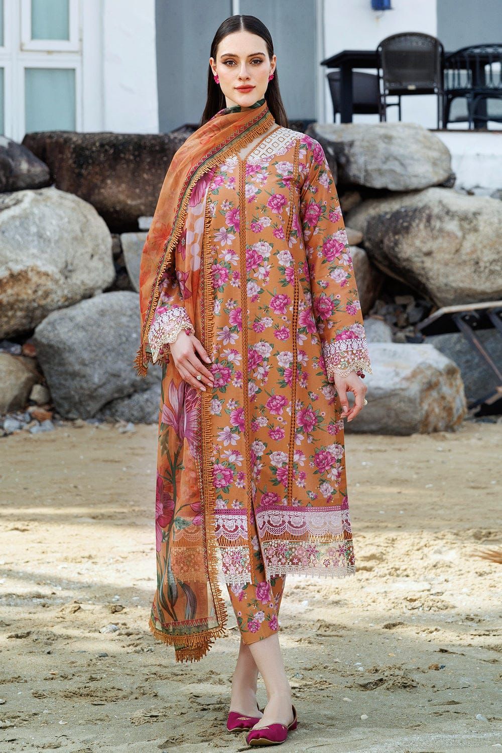 Embroidered 3 Piece Lawn Suit | Summer Collection 2026 | Premium Lawn Dress For Women