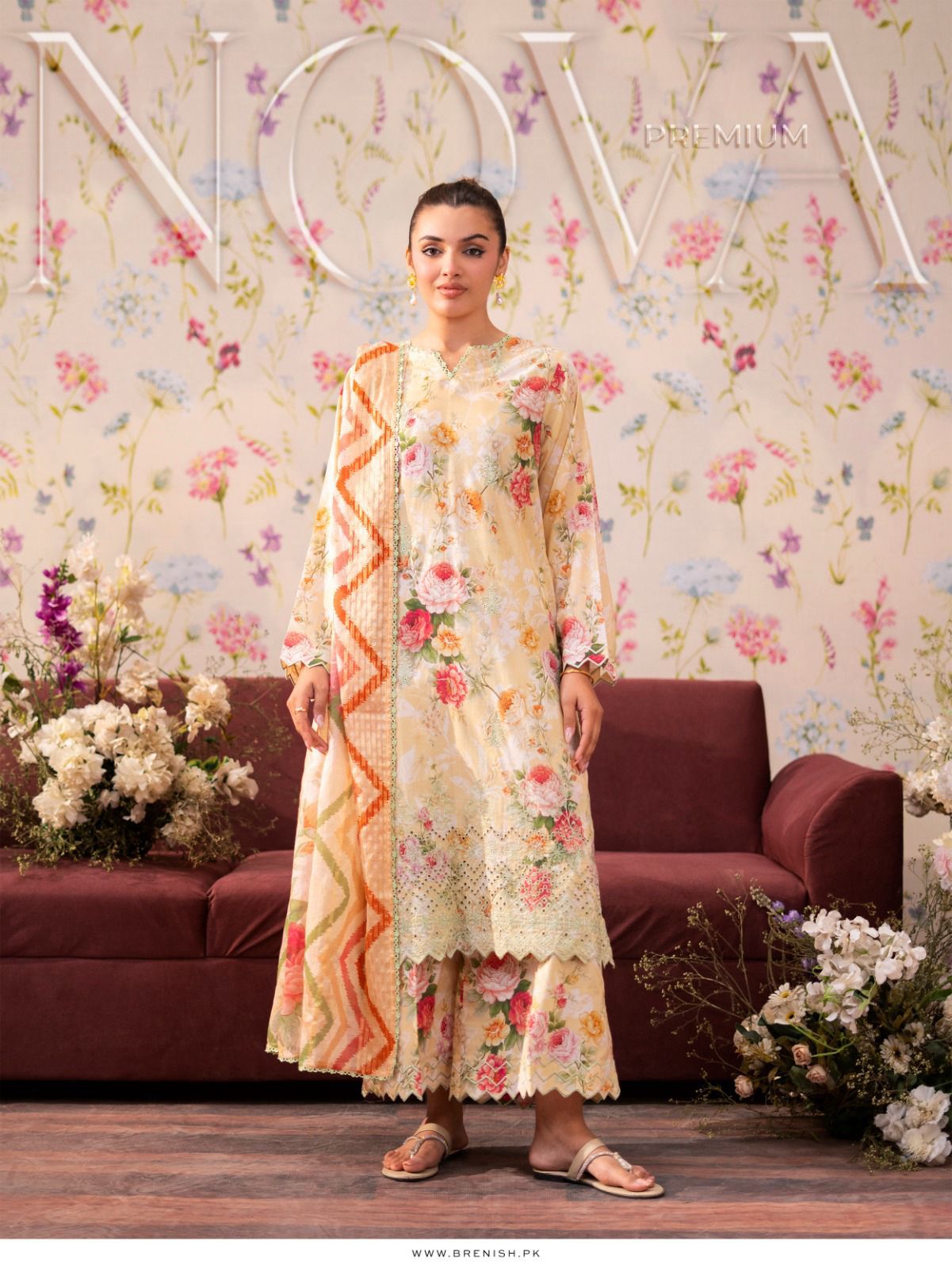 NOVA Eid Collection 3PC Lawn Suit