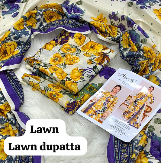 Maria B Lawn 3PC Printed Suit