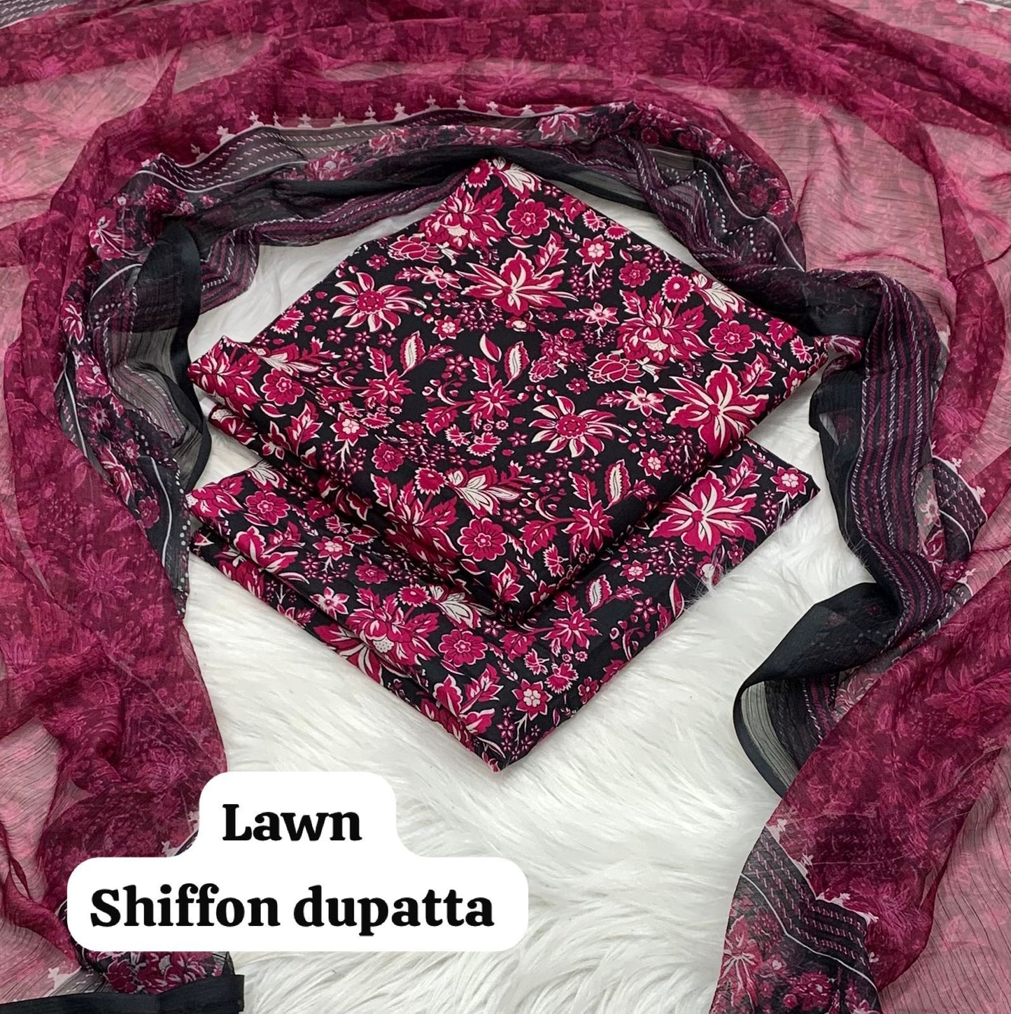 Maria B Lawn 3PC Printed Suit