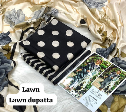 Maria B Lawn 3PC Printed Suit