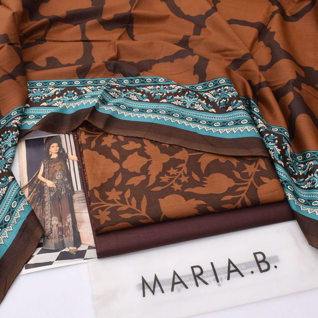 Maria B MP-1AB Chikankari Lawn 3PC Suit with Chiffon Dupatta