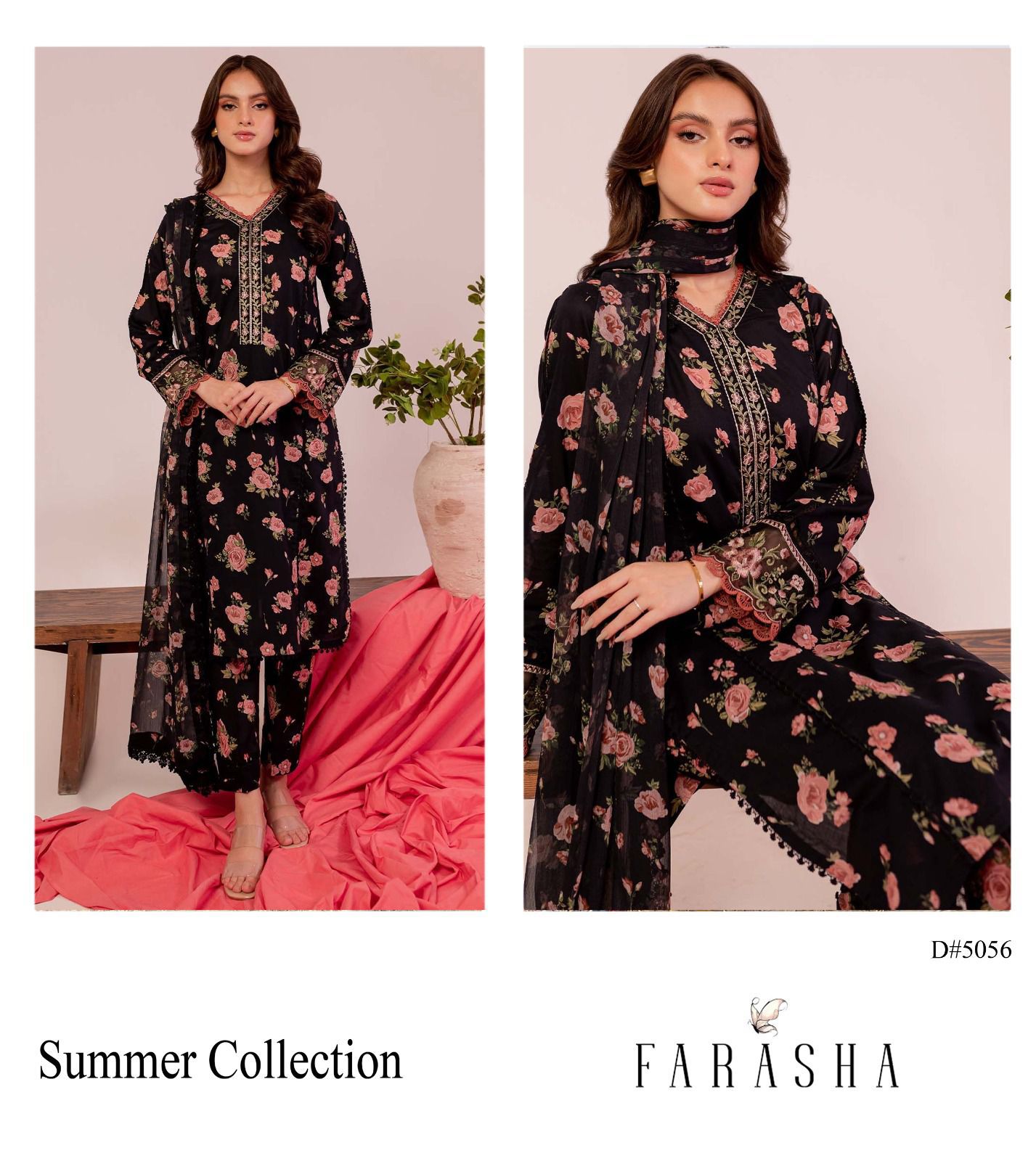 Maria B Heavy Embroidered Lawn 3PC Suit with Swiss Voil Dupatta