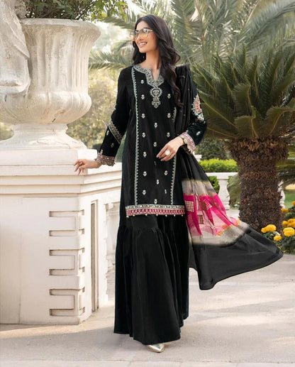 Maria B Heavy Embroidered Lawn 3PC Suit with Swiss Voil Dupatta