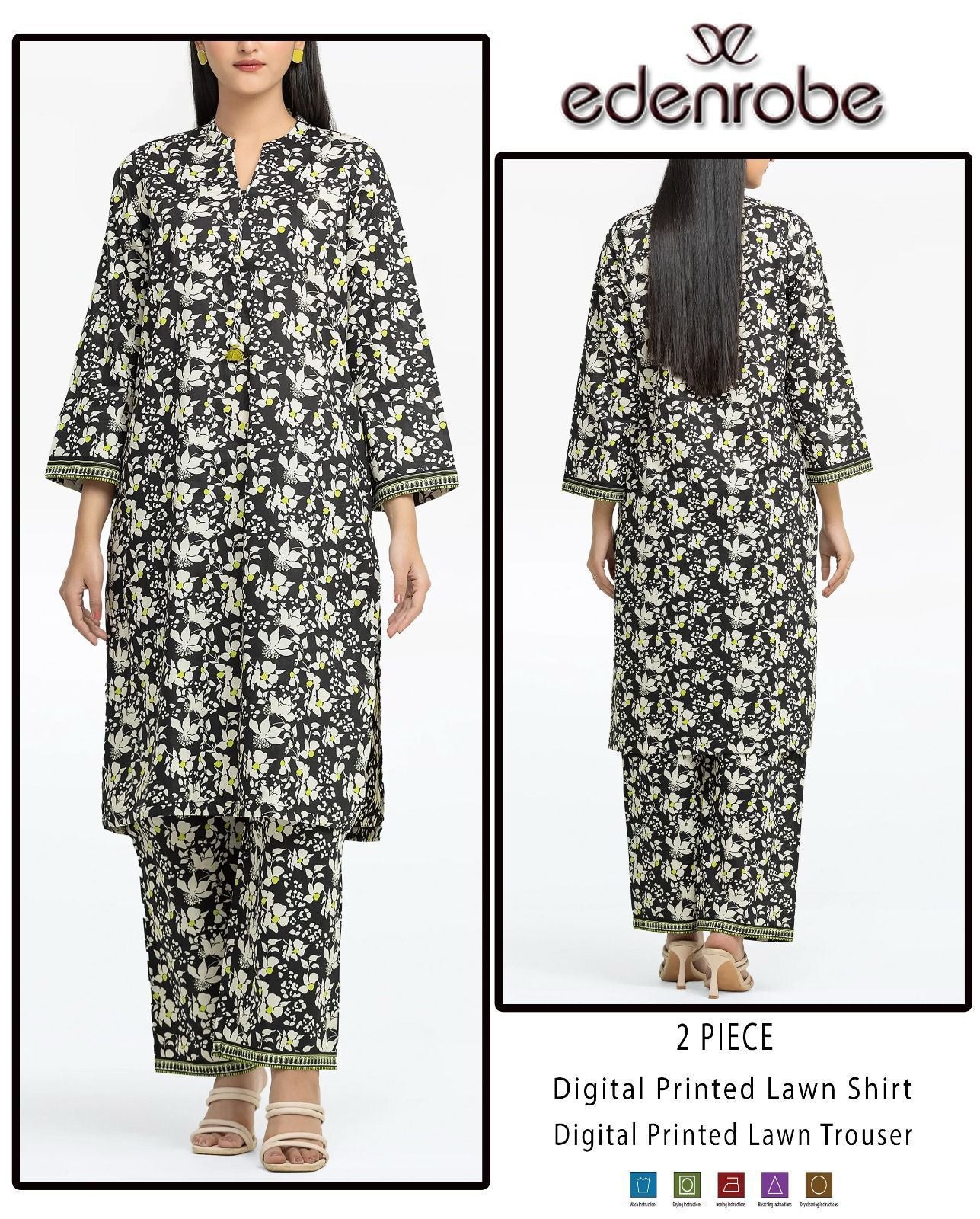 Premium Digital Printed Lawn 2PC Suit for Women