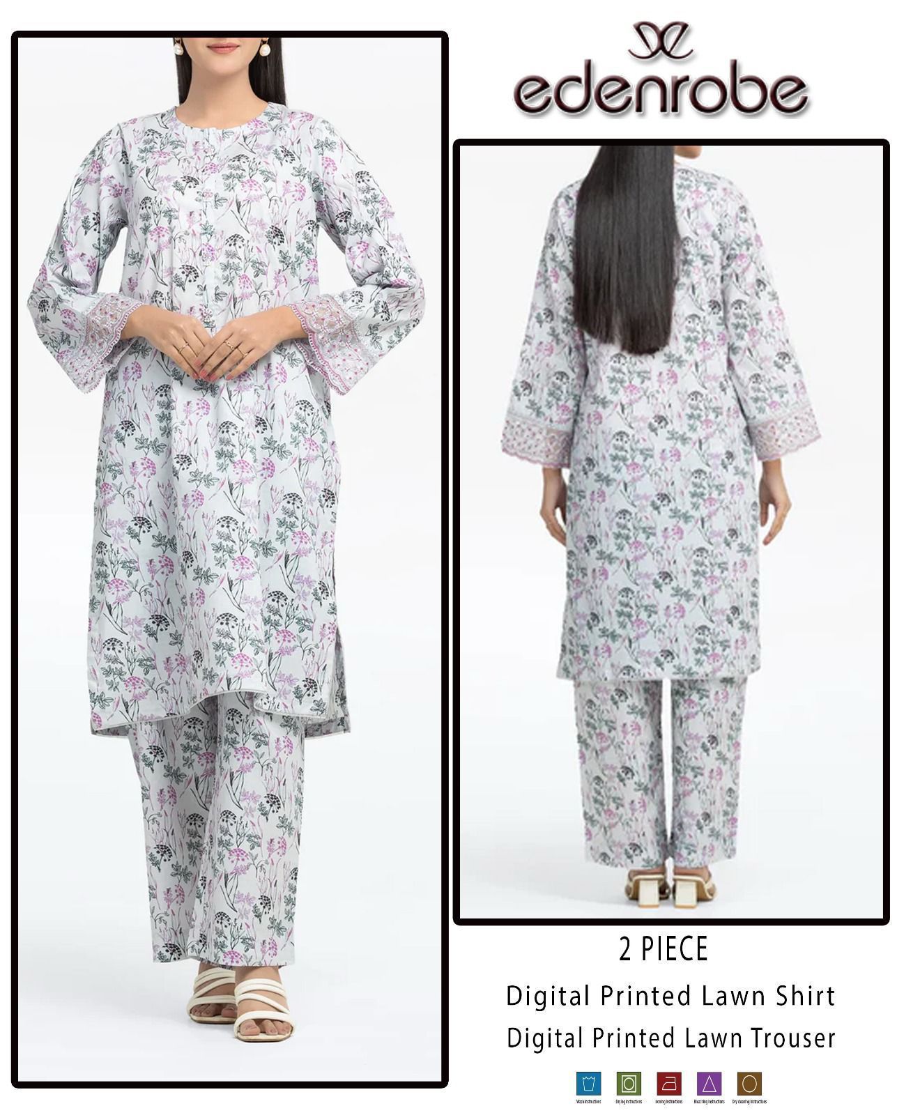 Premium Digital Printed Lawn 2PC Suit for Women