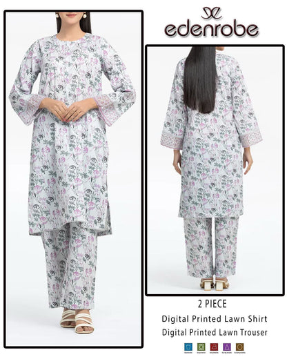 Premium Digital Printed Lawn 2PC Suit for Women