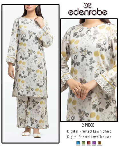 Premium Digital Printed Lawn 2PC Suit for Women
