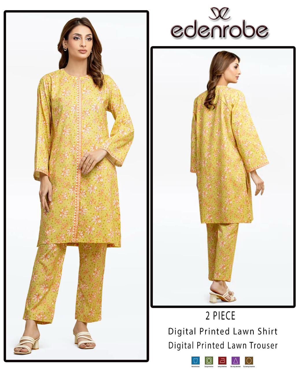 Premium Digital Printed Lawn 2PC Suit for Women