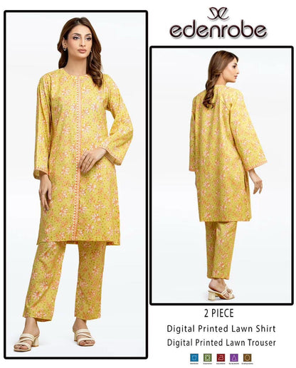 Premium Digital Printed Lawn 2PC Suit for Women