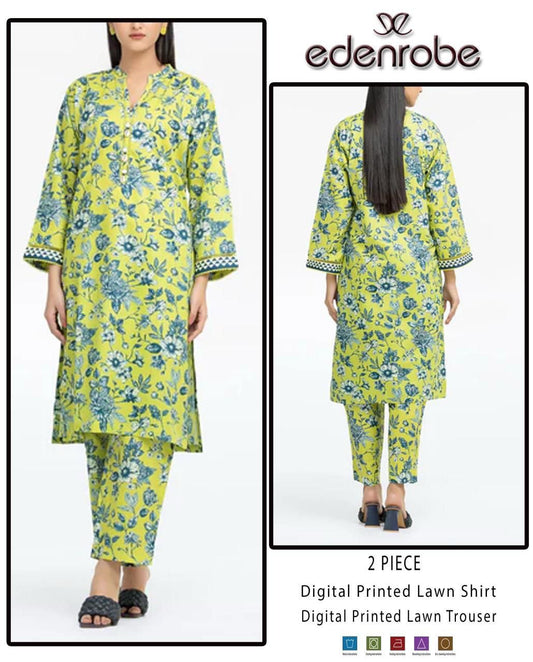 Premium Digital Printed Lawn 2PC Suit for Women