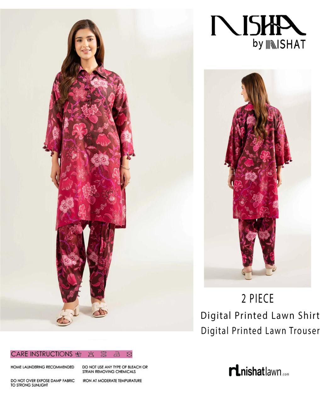 Premium Digital Printed Lawn 2PC Suit for Women