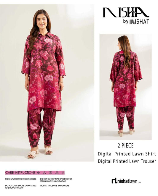 Premium Digital Printed Lawn 2PC Suit for Women