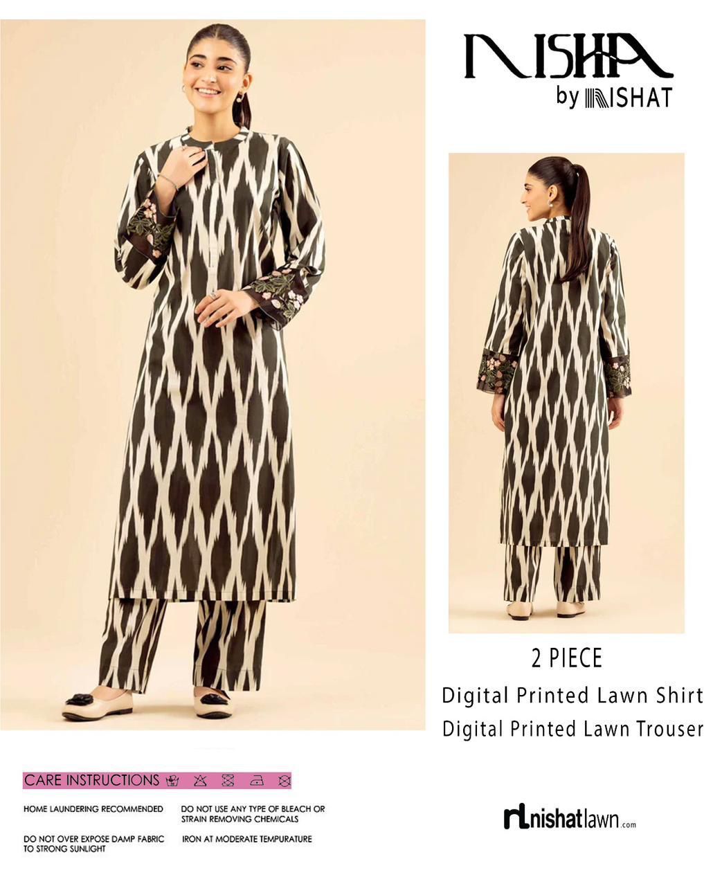 Premium Digital Printed Lawn 2PC Suit for Women