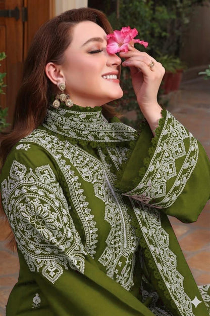 Aneela’s Lawn 3 Piece Embroidered Summer Collection | Airjet Lawn Suit