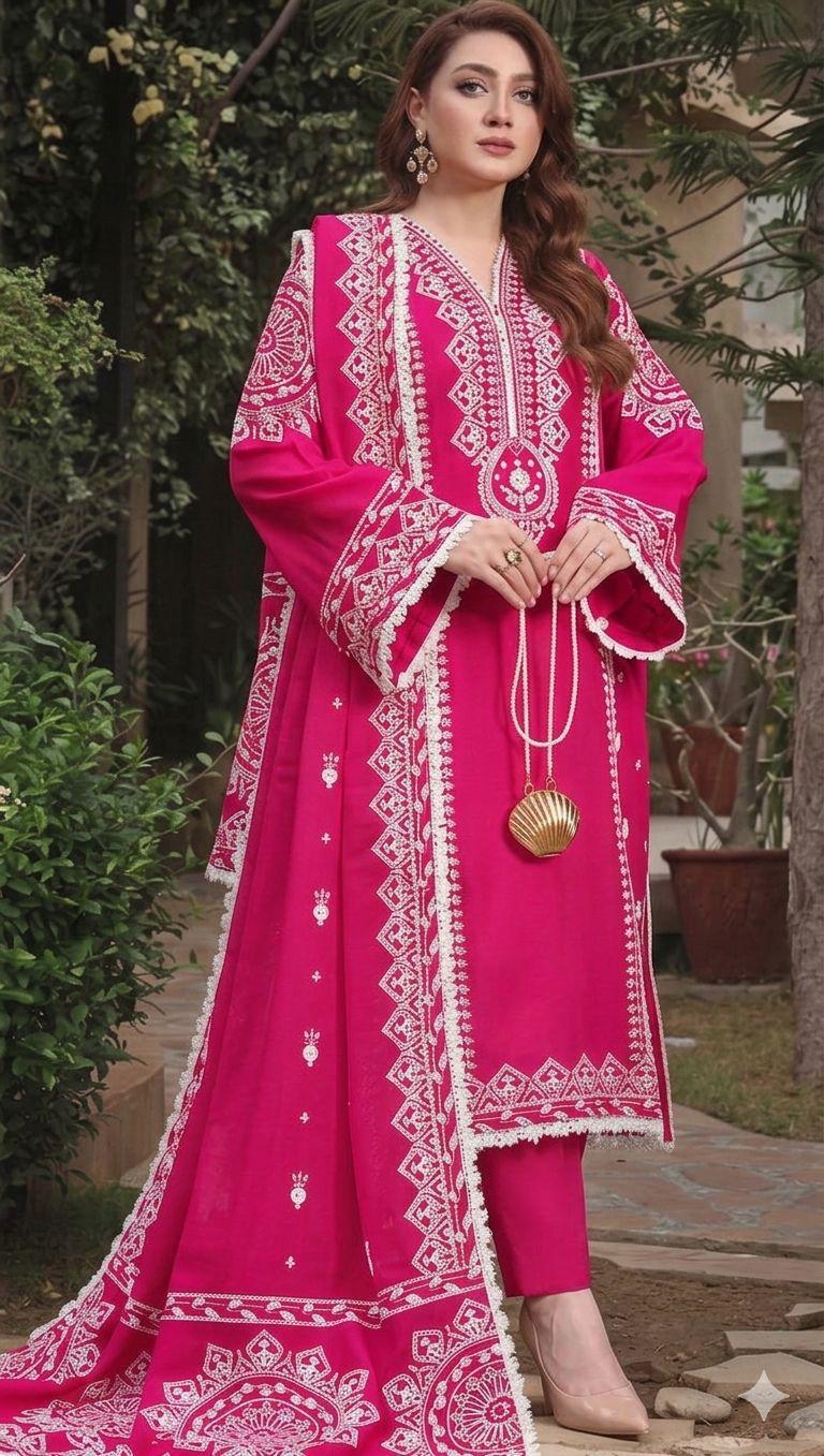 Aneela’s Lawn 3 Piece Embroidered Summer Collection | Airjet Lawn Suit