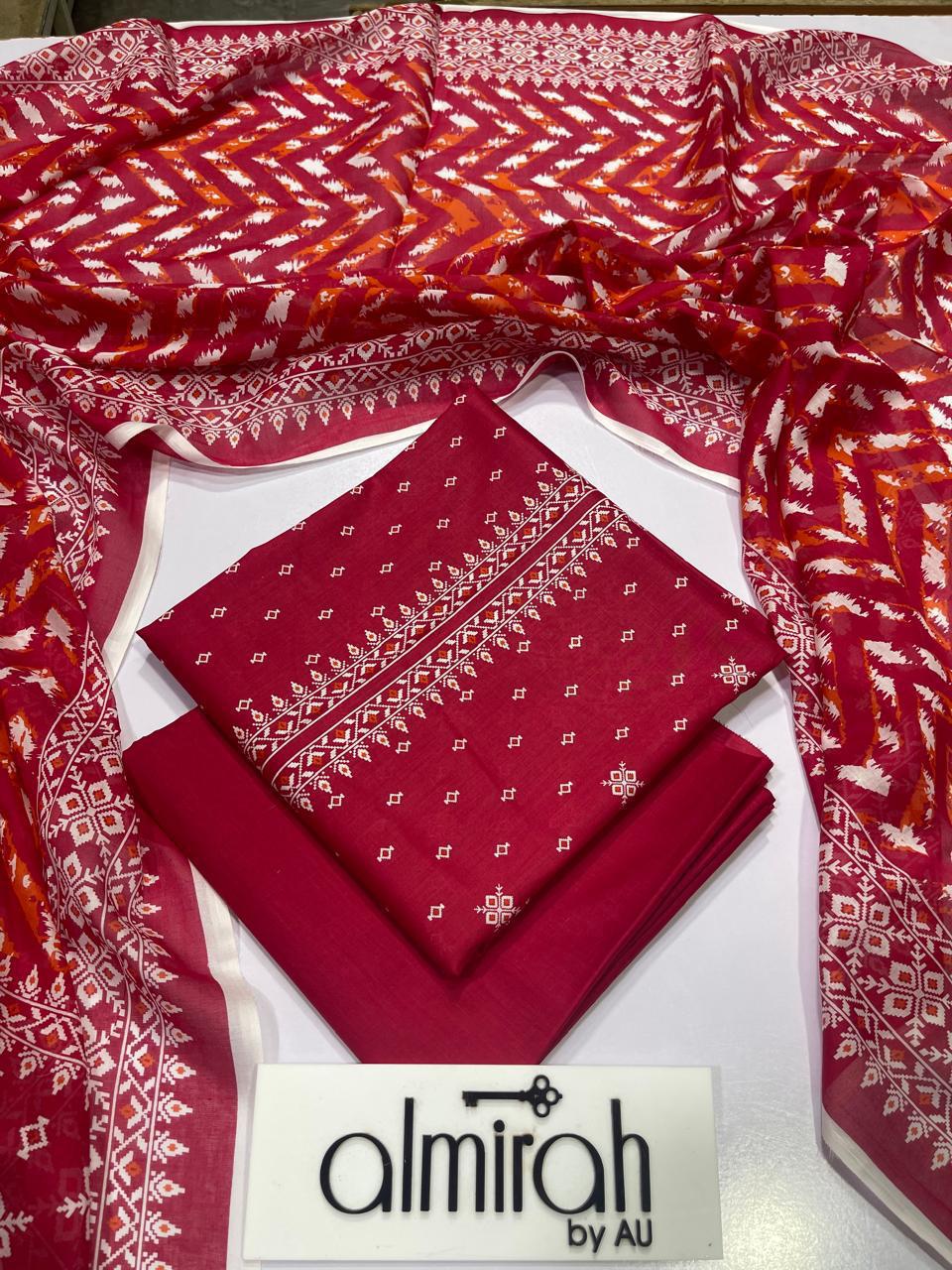 2026 Print Lawn Collection 3 Piece Suit | Printed Lawn Shirt With Voile Dupatta & Dyed Trouser