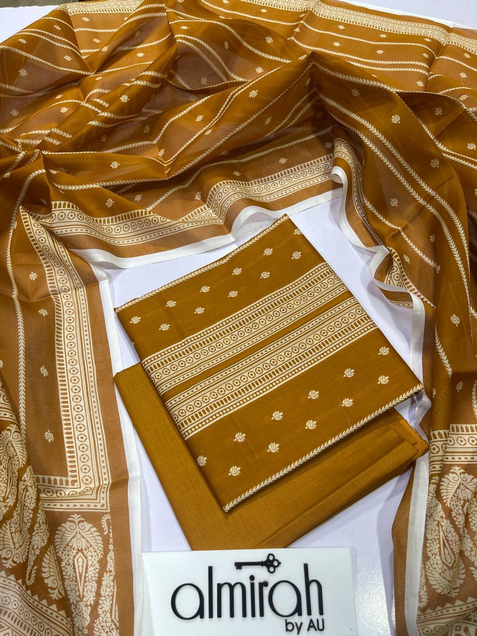 2026 Print Lawn Collection 3 Piece Suit | Printed Lawn Shirt With Voile Dupatta & Dyed Trouser