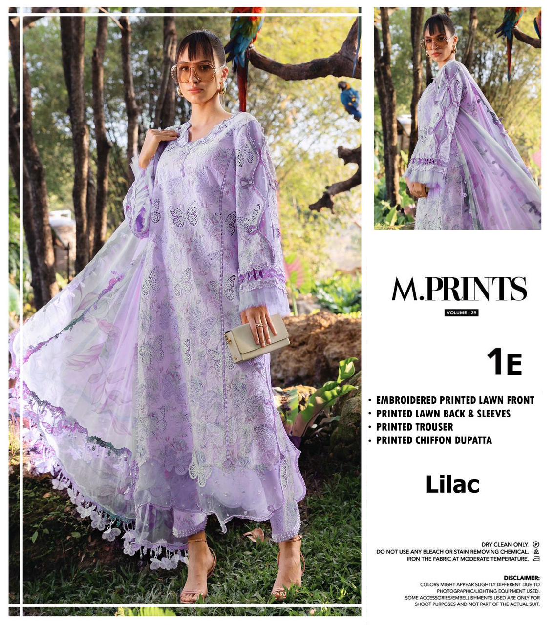 Maria B MP-1AB Chikankari Lawn 3PC Suit with Chiffon Dupatta